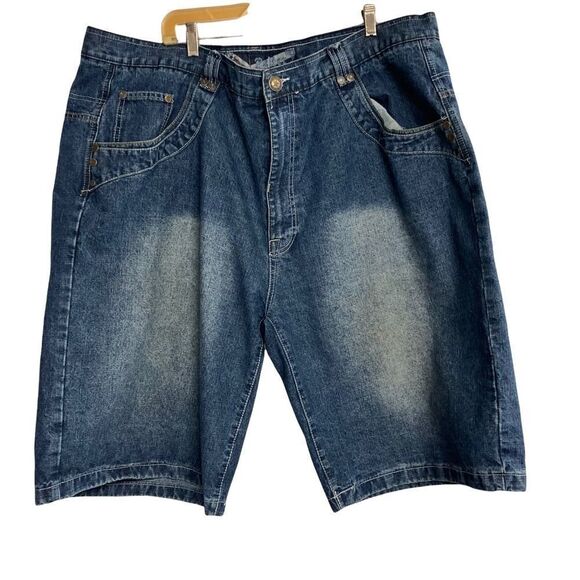 INFAMOUS RAIDER JEANS,, Men’s Blue Denim Shorts, Tag says 46, hand measures 44 - Picture 1 of 12